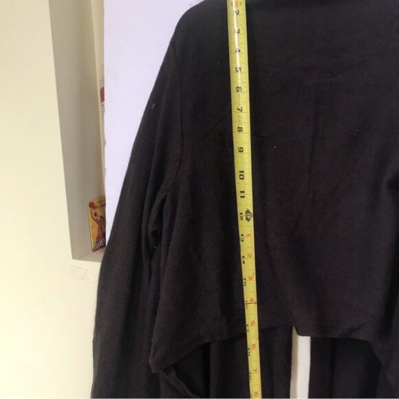 LINE Cotton Cashmere Wrap Cardigan Sweater Hi Low Tie Front Top Angora Blend M - Picture 12 of 14